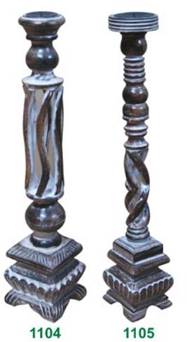 Manufacturers Exporters and Wholesale Suppliers of Make Wooden Candle Holders Saharanpur Uttar Pradesh